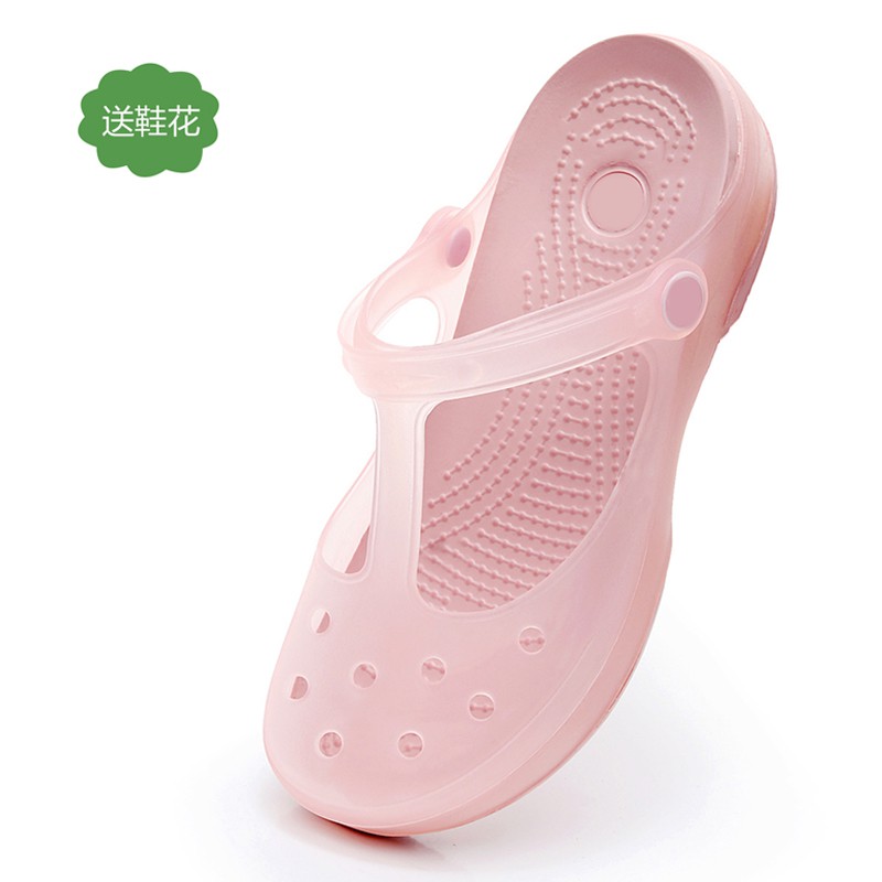 Giày Sandal Crocs Đế Bằng Thời Trang 2019 Cho Nữ