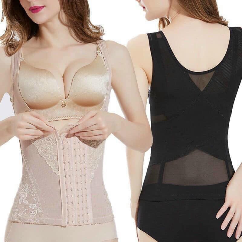Áo gen nửa người định hình Cài trước hỗ trợ nâng ngực