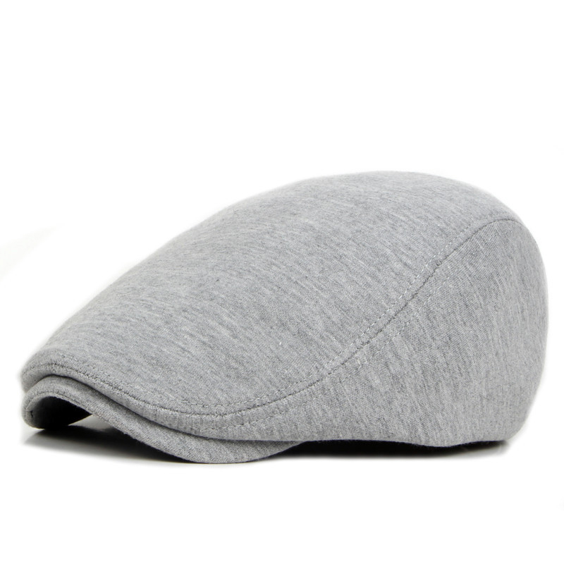 Mũ beret màu trơn phong cách thể thao thời trang sành điệu cho nam và nữ