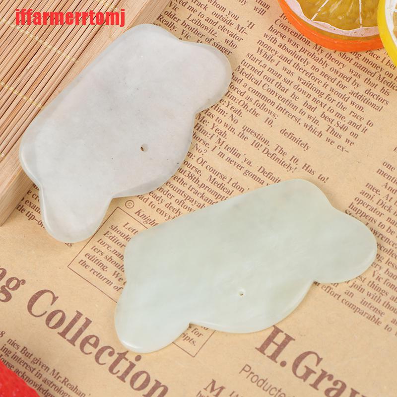 {iffarmerrtomj}1PC Guasha Jade Board Scraper SPA Salon Body Massager Beauty Health Care Tools LAD