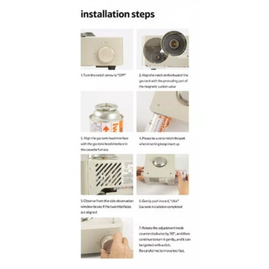 Bếp gas mini cắm trại Glamping NatureHike CNH22CJ011 chính hãng