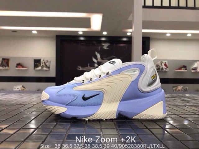 Giày Nike zoom + 2k xanh