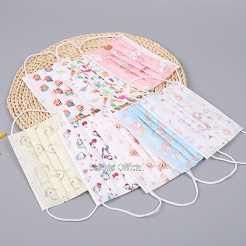 Khẩu trang y tế cho bé kháng khuẩn 3 lớp cho trẻ em sơ sinh đến 12 tuổi (Set 10 chiếc) SAKIDO | BigBuy360 - bigbuy360.vn