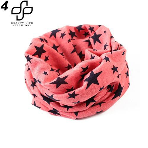 Khăn choàng cổ dạng ống in hình ngôi sao thời trang dành cho trẻ em