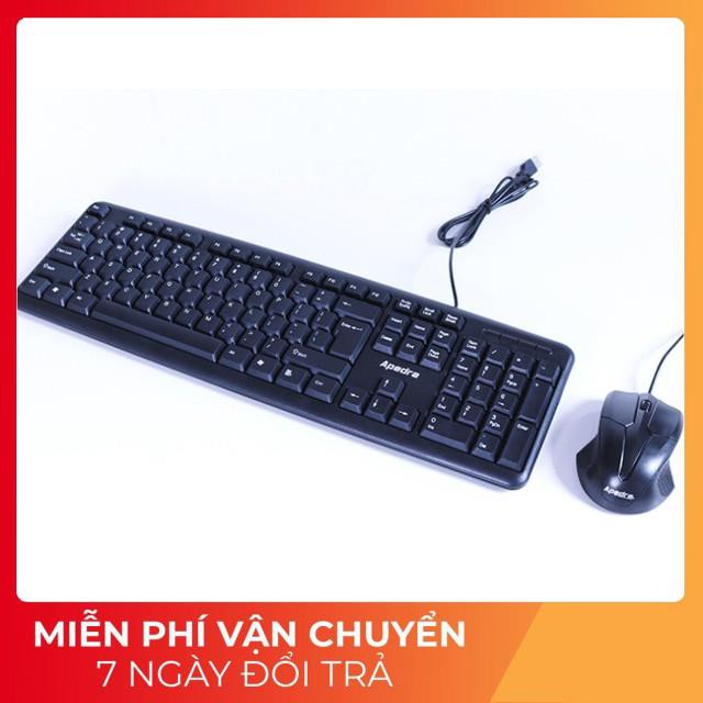 HOT- Bộ bàn phím chuột văn phòng Apedra KM-520 -DC3231