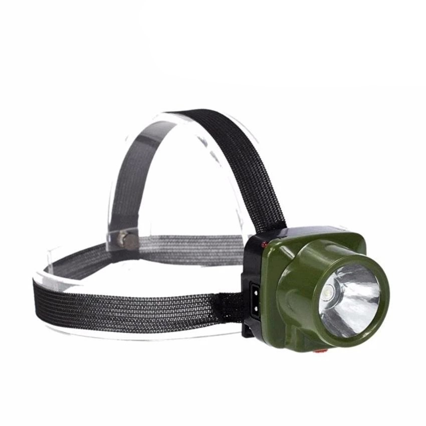 ĐÈN PIN ĐỘI ĐẦU Sạc Điện 1 Led Xoay 240 Độ - Đèn Soi Tai Chip Led Siêu Sáng (Xanh/Đen)