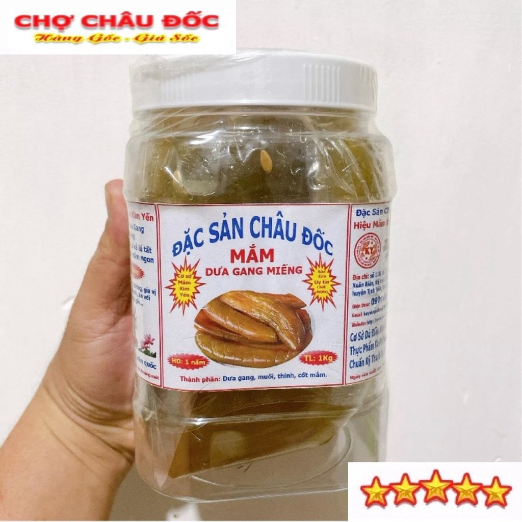 1kg Mắm Dưa Gang Miếng Châu Đốc Loại Chưa Trộn Đã Ngâm Nước Cốt Mắm