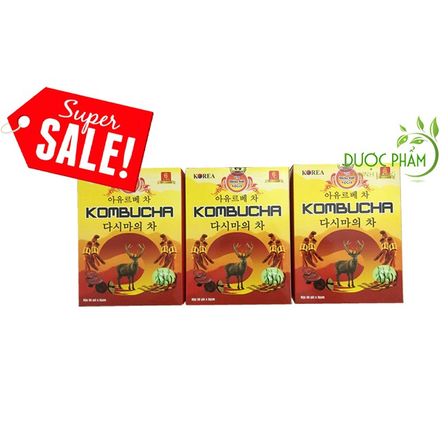 [SIÊU SALE ] COMBO 3 HỘP TRÀ KOMBUCHA