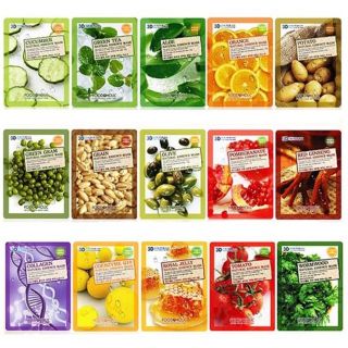 Combo Mix 10 mặt nạ 3D Foodaholic