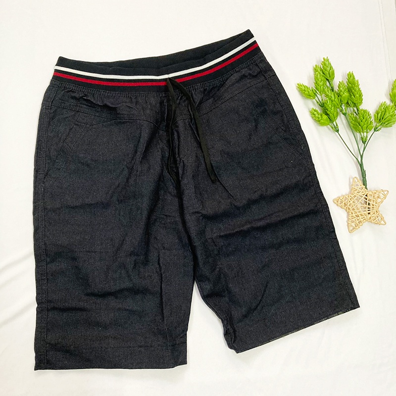 Quần kaki lửng lưng bo dây rút được từ 66-73kg size 35 36 37 - bodai