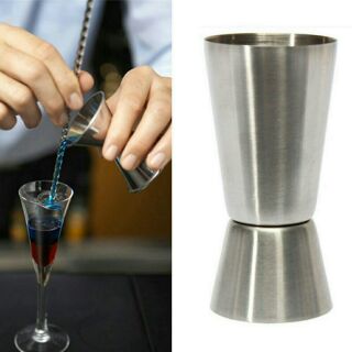 Ly đong pha chế rượu inox hai đầu  jigger inox J01