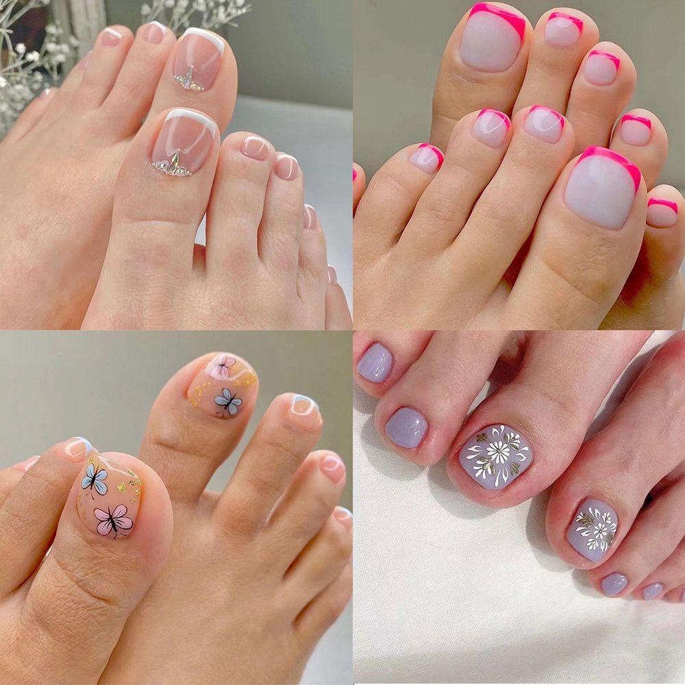 Hộp 24 Móng Giả Đầu Vuông Che Phủ Toàn Diện Tháo Rời Được MIHAN1