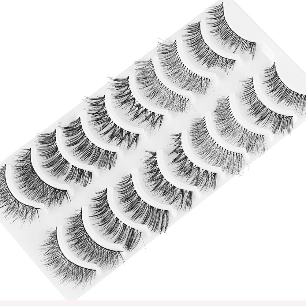 Set 10 Cặp Lông Mi Giả Dày Và Dài Thời Trang Cho Nữ XIANTIN SKONHED