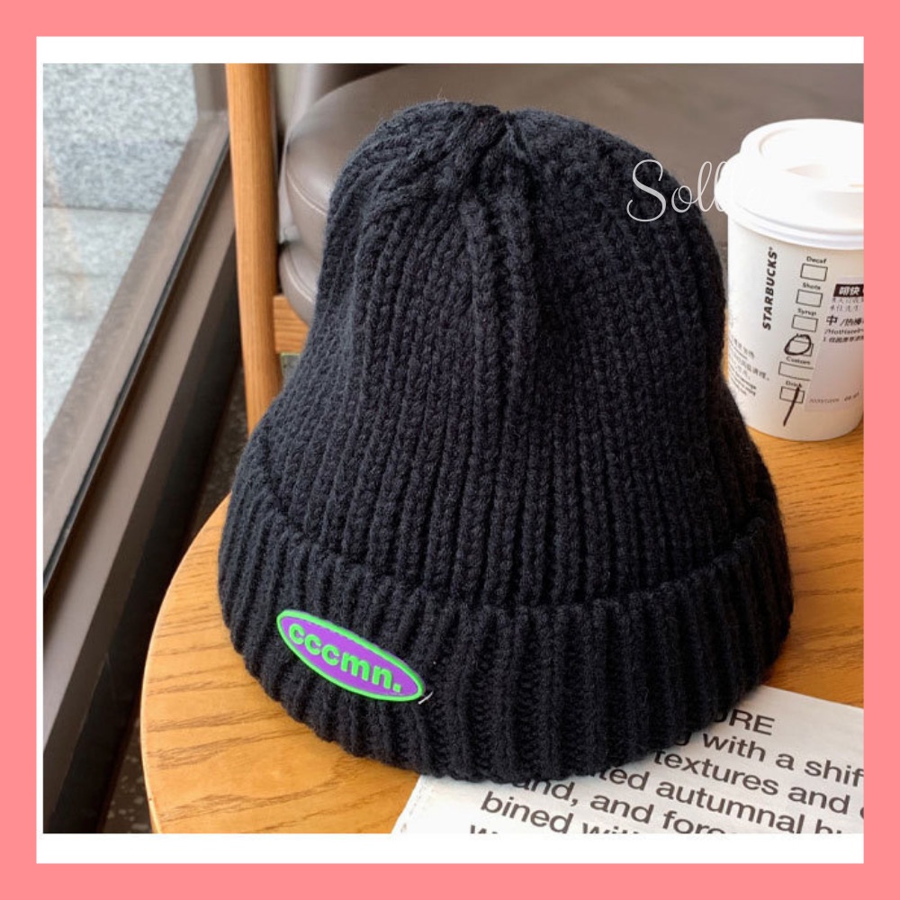 Mũ nón len beanie nam nữ trơn nhiều màu phong cách hip hop Hàn Quốc Sollle M01N