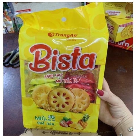 Bánh Quy Mứt Hỗn Hợp Bista Tràng An Túi 192G (22 Gói)