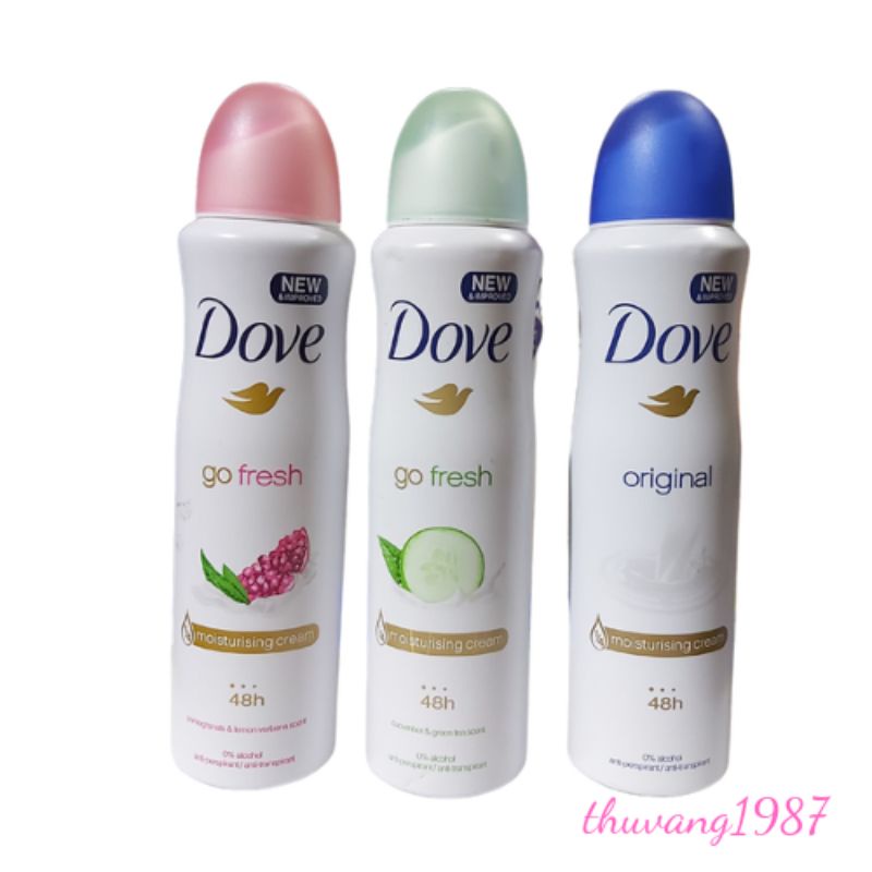 Xịt khử mùi dove 150ml