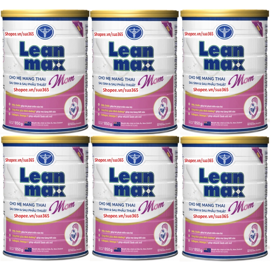 Sữa Leanmax Mom - ( Đủ Loại: 850g và 400g ) - ( Dành cho mẹ mang thai và cho con bú ) - Date Luôn Mới