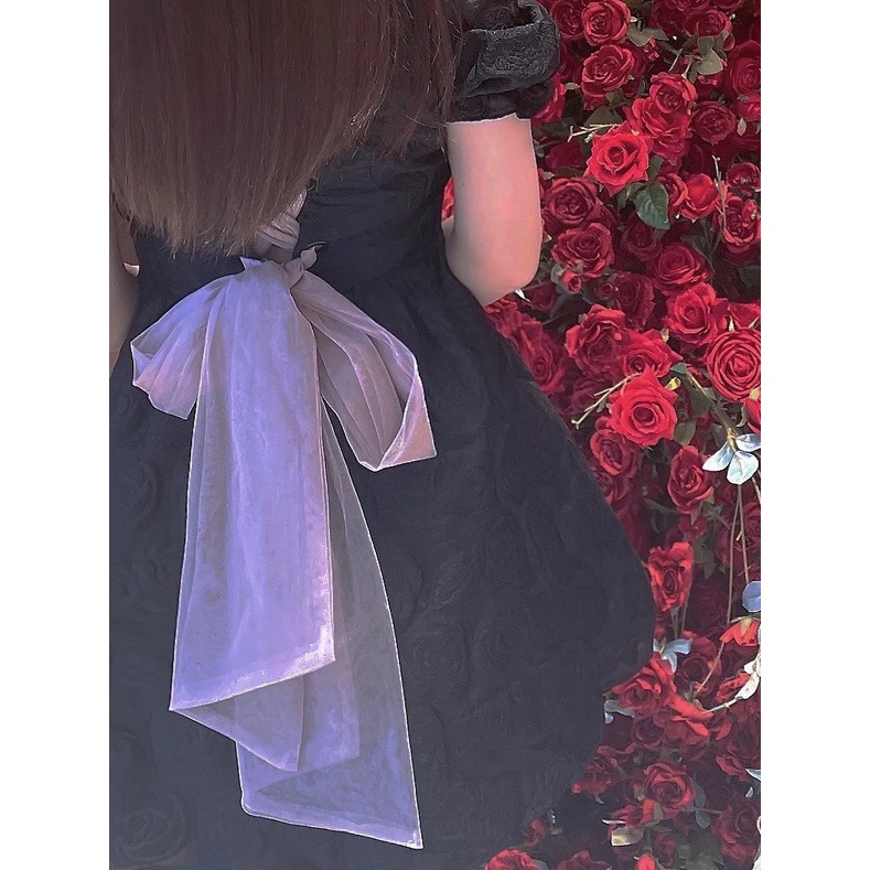 -  Quà tặng sinh nhật, bạn gái Đầm babydoll thắt nơ