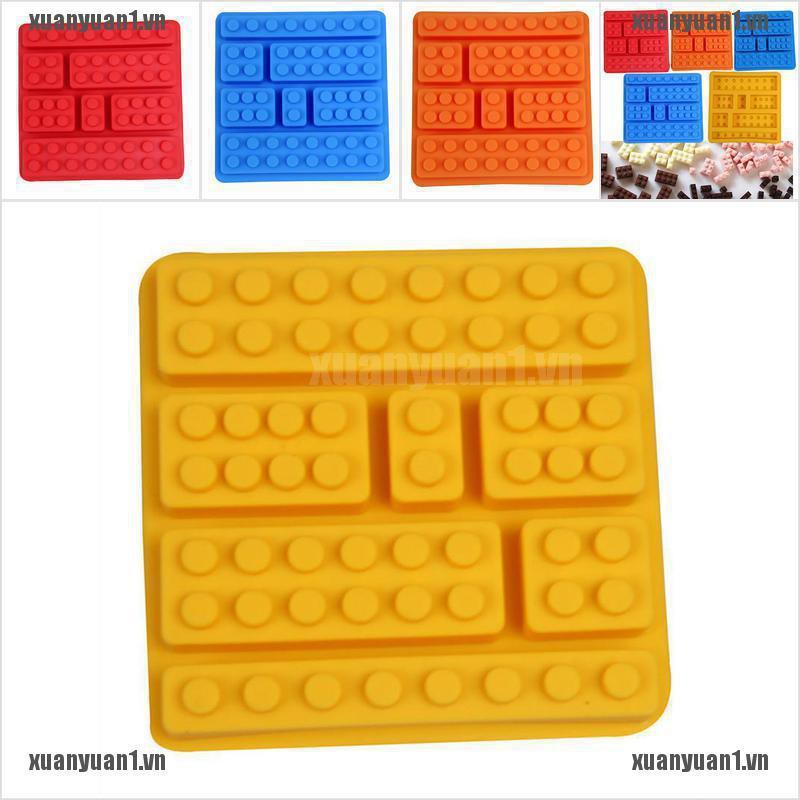1 Khuôn Silicone Làm Đá / Chocolate / Kẹo Đường Hình Khối Gạch