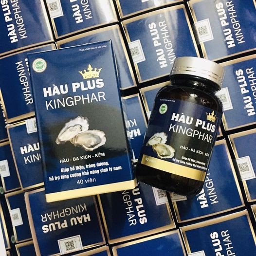 Hàu plus Kingphar- Hỗ trợ bổ thận, tráng dương, tăng cường sinh lý nam (Lọ 40 viên)