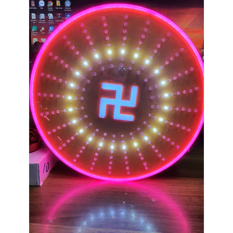 Đèn Hào Quang Mica Siêu Mỏng Chạy 8 Kiểu