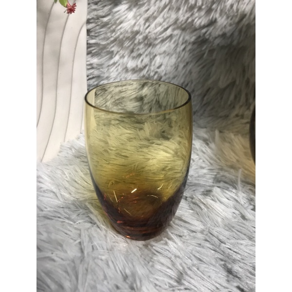 Set bình rót và ly thủy tinh màu trà
