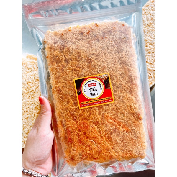 Cơm Cháy Chà Bông sốt nước mắm cay sấy nóng Tiến Vua Sài Gòn | Shop Ăn Vặt BA CÔ GÁI