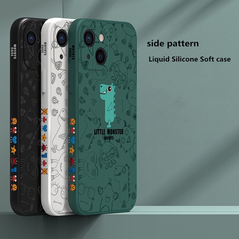 Ốp Điện Thoại silicone Mềm Chống Sốc In Hình Quái Vật Hoạt Hình Cho iPhone 13 pro max 12 11 pro max 7 8 plus x xs max xr 6 6s