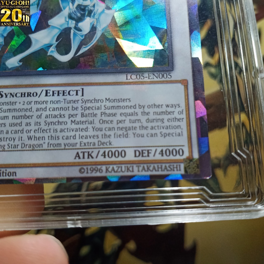 Lá Shooting Quasar Dragon Rồng thiết giáp Bài Yugioh Magic Card ứng phản quang Holofoil Rare 1458 D5 1-42a