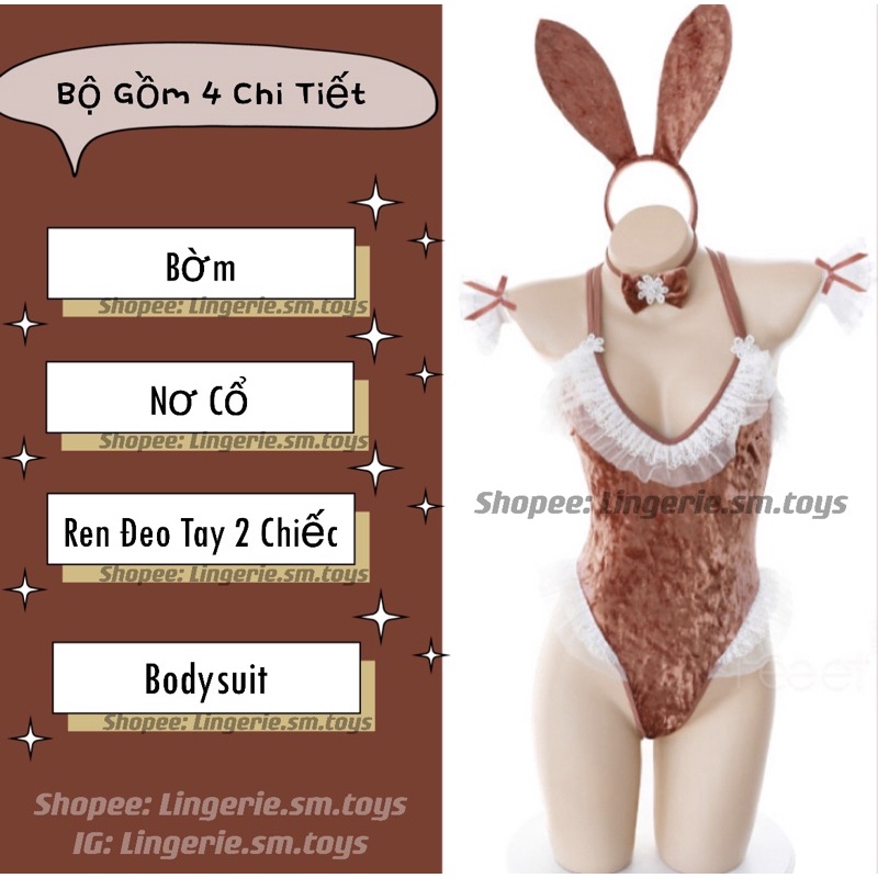LL2453 Bodysuit Thỏ 3 Màu • Cosplay Nàng Thỏ Gợi Cảm • Bunny Girl • Cosplay Sexy