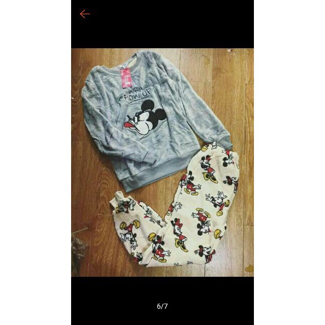 Bộ ngủ lông( sau sinh cho mẹ) siêu mềm cực cute❤️ freeship cho đơn trên 250k❤️