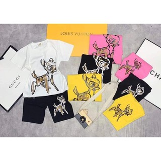 Bộ cotton bé gái co giãn 4 chiều