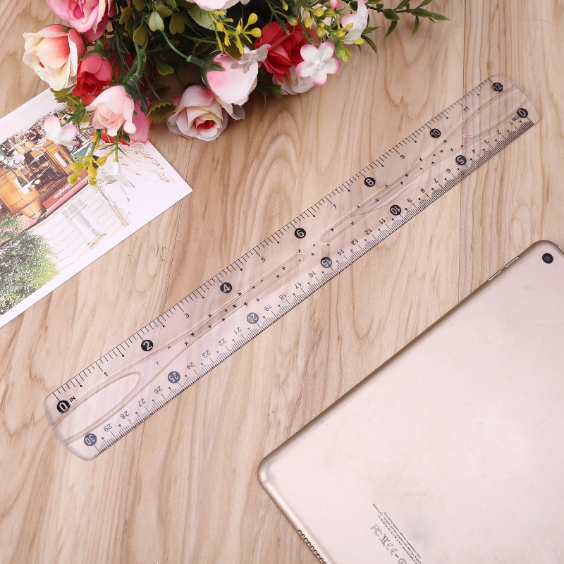 Thước Đo Lường Trong Suốt Hai Lớp Chuyên Dụng Dài 30cm