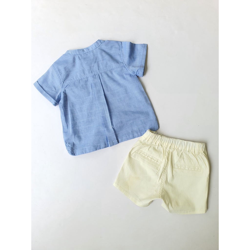 MOB2030-MOQ2029 Set bộ xanh, quần lẻ cho bé