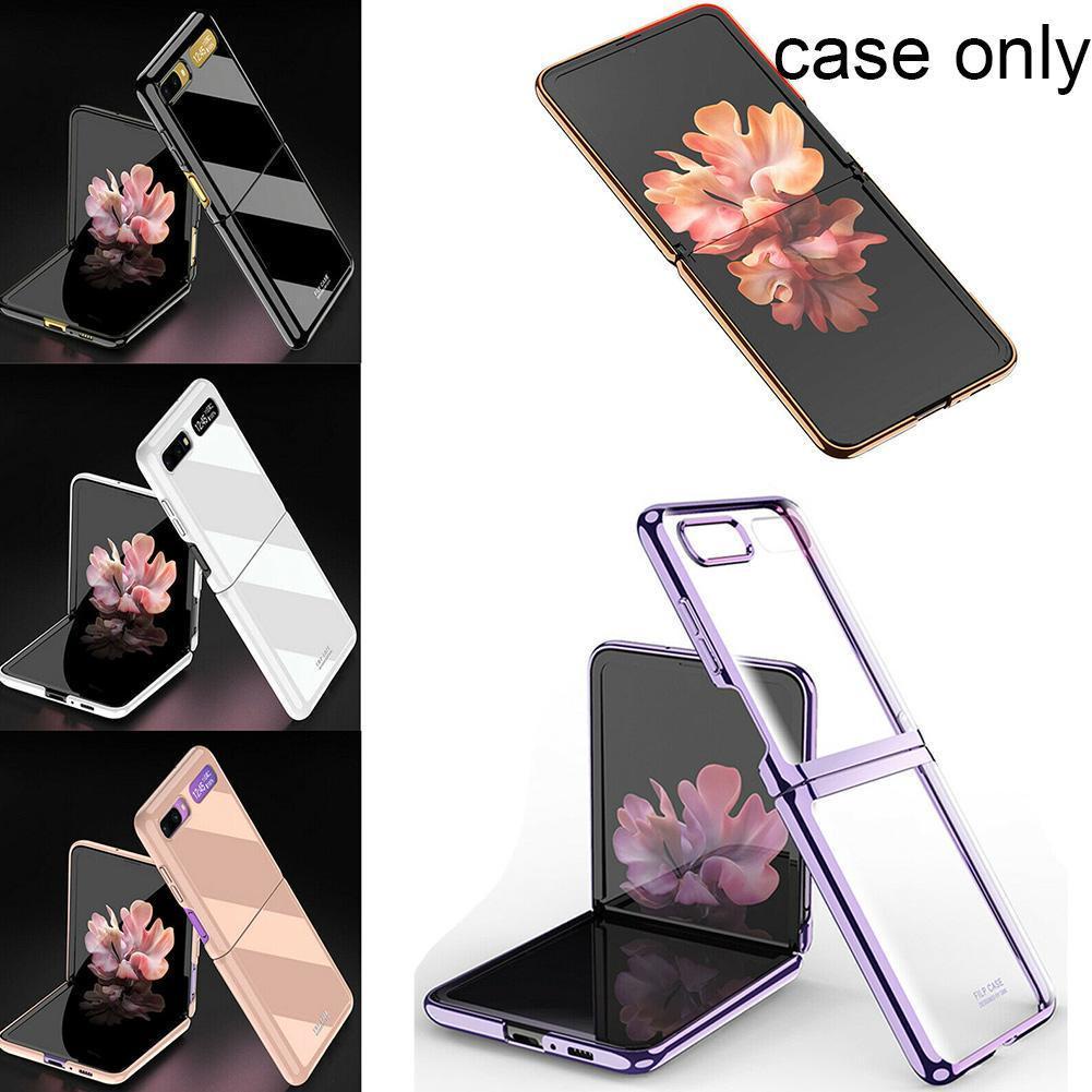 Ốp điện thoại mạ chống sốc S0F5 cho Samsung Galaxy Z Flip 5G V7A0 Y9L8 P8A4