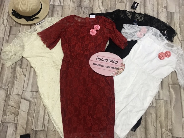Đầm body phối ren cực đẹp( hình thật + video của shop)