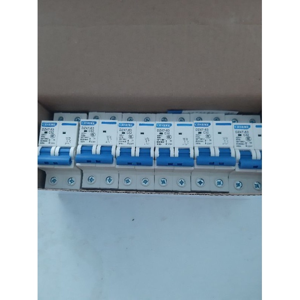 CB 32A 2 cực, cầu dao tự động dân dụng, thiết bị bảo vệ hệ thống điện