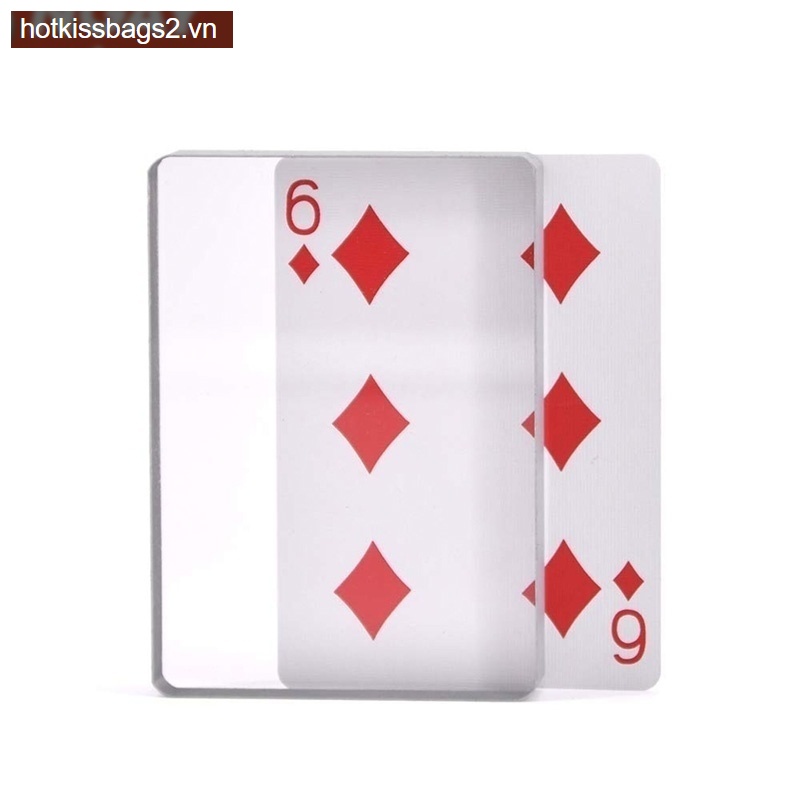 Bộ bài tây màu trong suốt độc đáo