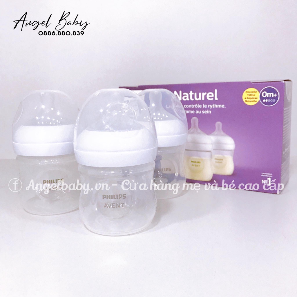 Bình Sữa Avent Natural Chống Đầy Hơi Mẫu Mới Nhất 125ml/330ml - CHÍNH HÃNG