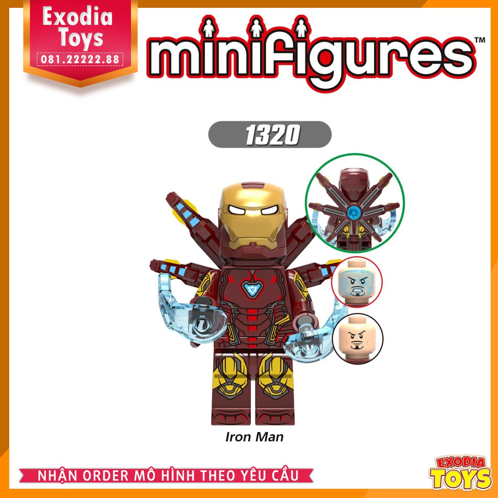 Xếp hình Minifigure Marvel Biệt đội siêu anh hùng Avengers Endgame - Đồ Chơi Lắp Ghép Sáng Tạo - X0265