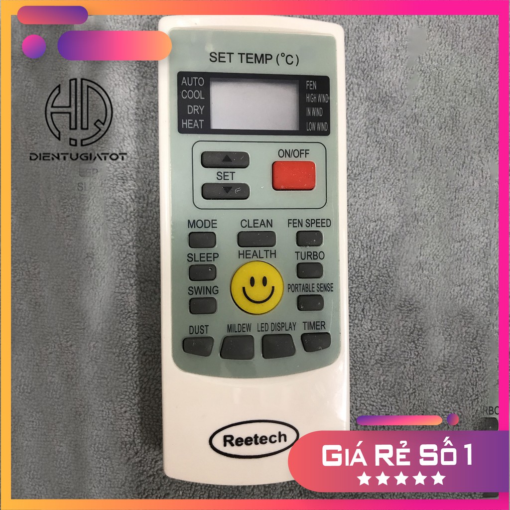 [GIÁ GỐC] - BH 3 THÁNG - Remote điều khiển máy lạnh REETECH YKR-H008 (MẶT CƯỜI)