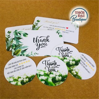 100 PHIẾU CẢM ƠN ĐÃ MUA HÀNG!!! 2 LOẠI