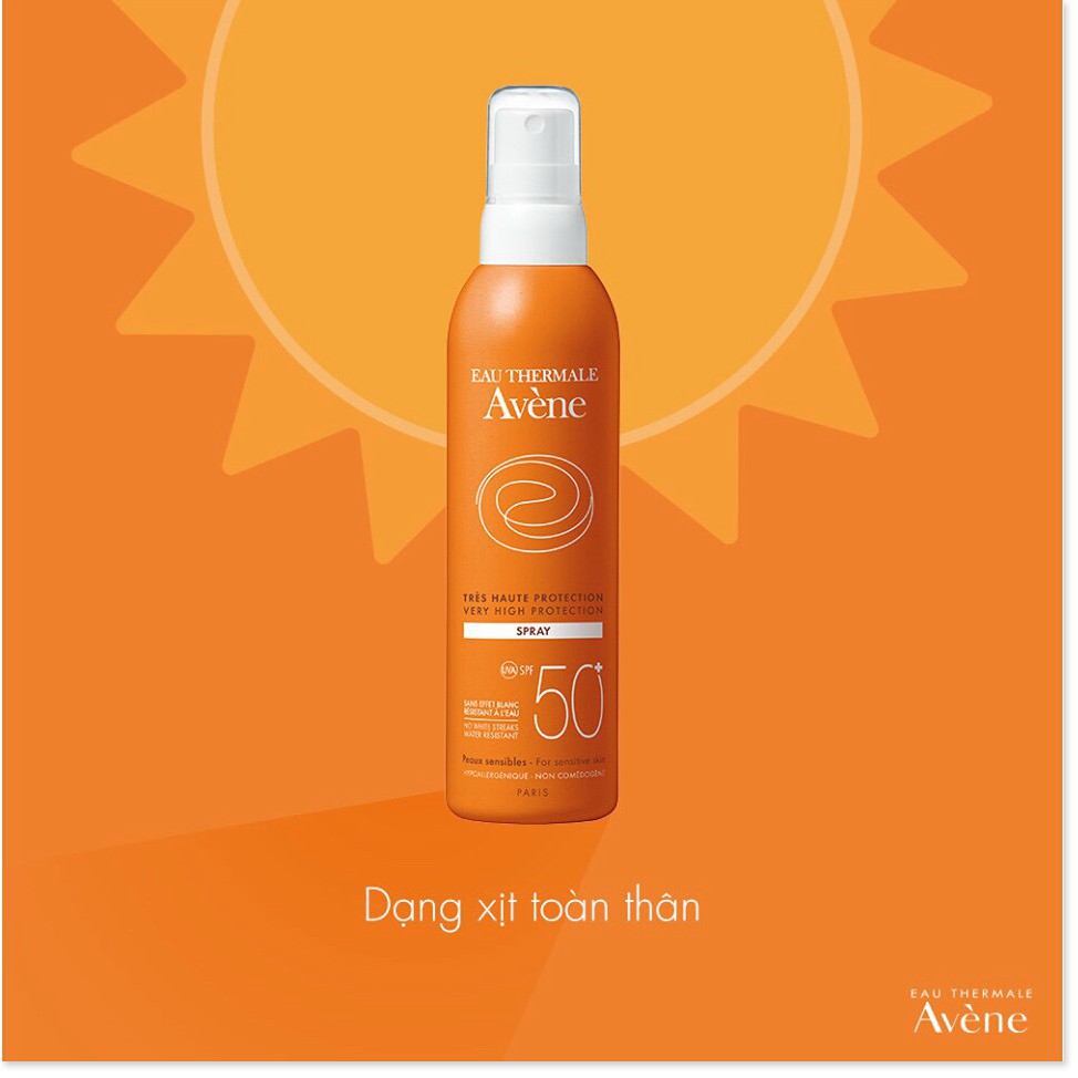 ✅ () Xịt chống nắng bảo vệ toàn thân Protection Spray SPF50+ 200ml Avene