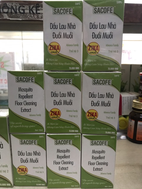 DẦU LAU NHÀ ĐUỔI MUỖI sacofe 10ML