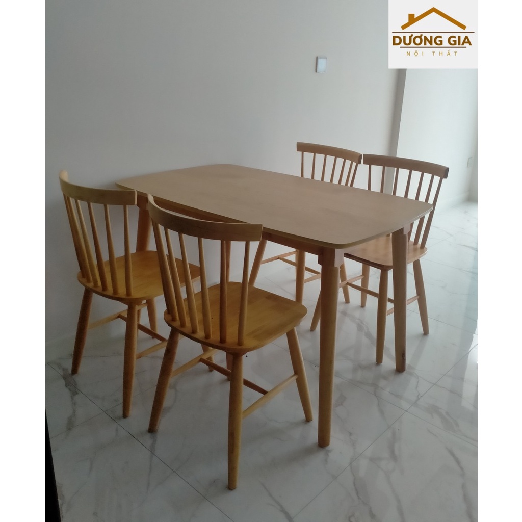 Bộ bàn ăn 4 ghế gỗ. miễn phí giao hàng HCM