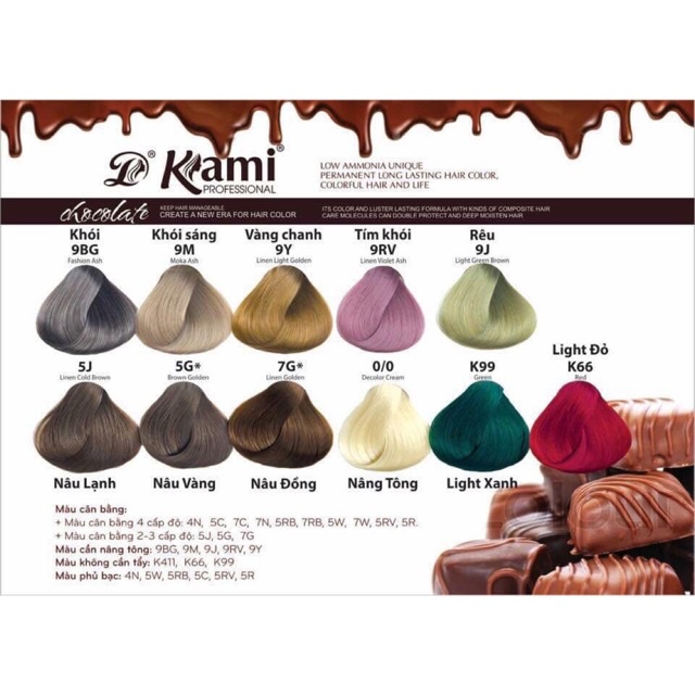 Thuốc nhuộm tóc KAMI cân bằng, phủ bạc