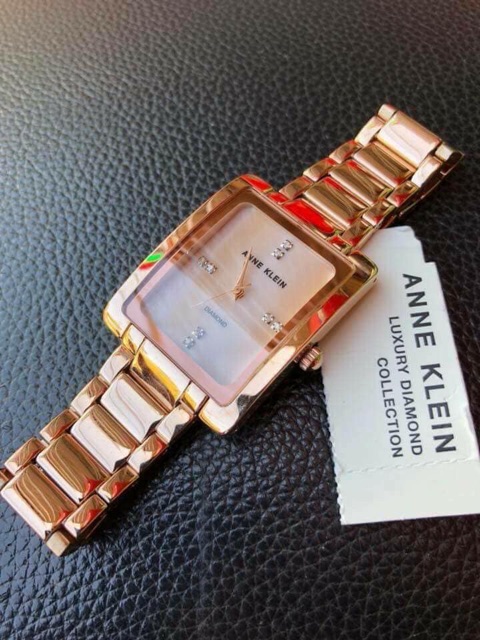 ĐỒNG HỒ NỮ MẶT VUÔNG ANNE KLEIN AK/2838CHGB