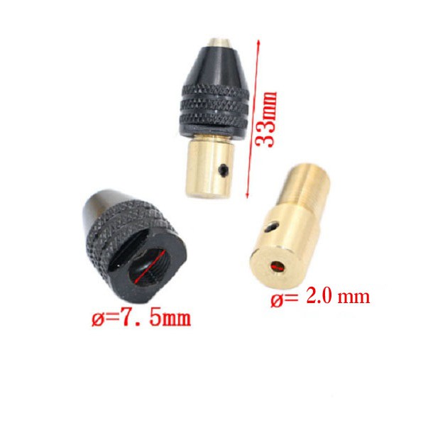Đầu kẹp mũi khoan cho Motor trục 3.17mm