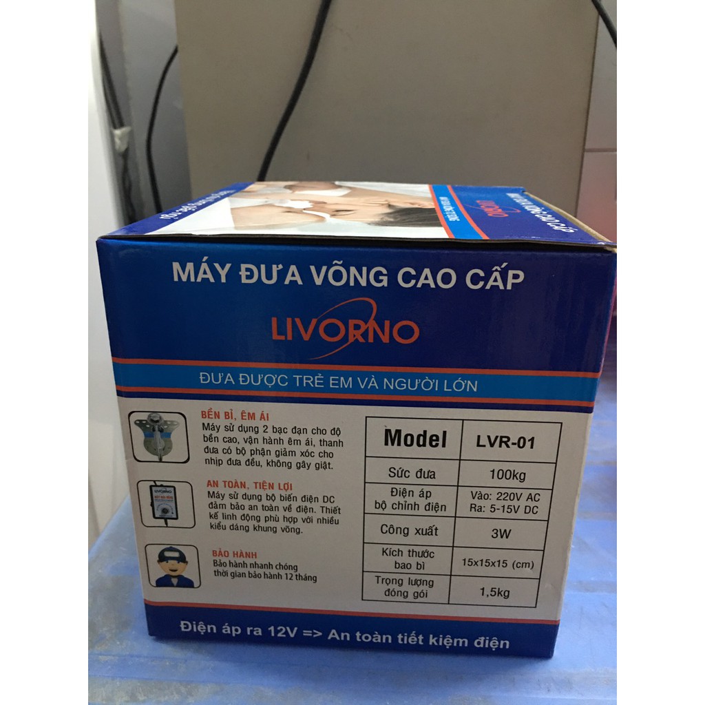 MÁY ĐƯA VÕNG TỰ ĐỘNG CAO CẤP LIVORNO LVR01 THẾ HỆ MỚI ÊM VÀ GIẢM ỒN