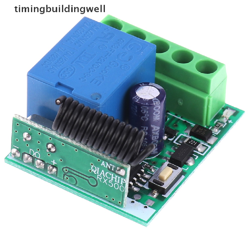 Twvn 1CH Channel Wireless RF Remote Control Receiver Relay Switch DIY Module 433MHz QDD